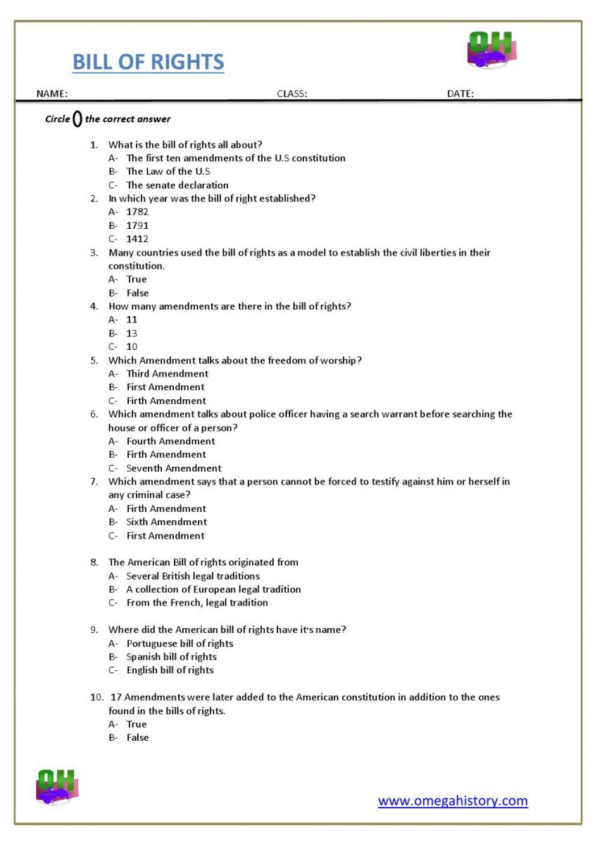 43-bill-of-rights-worksheet-worksheet-for-fun